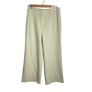 Avec Les Filles Wide Leg Trousers Pale Green Size 6